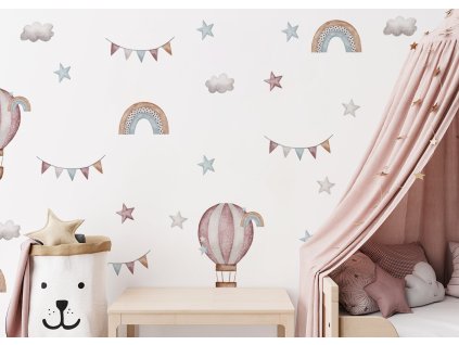 Boho Nálepky na stenu. Odlep a nalep