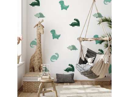 Dinosaury nálepky na stenu. Zábavné dinosaury (9)