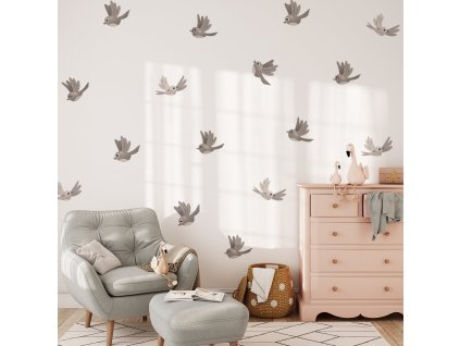 Nálepky na stenu vtákov. Vtákov v boho štýle