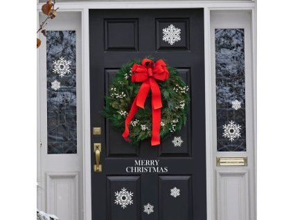 Vianočné nálepky na stenu. Jednoduché prestavenie (6)