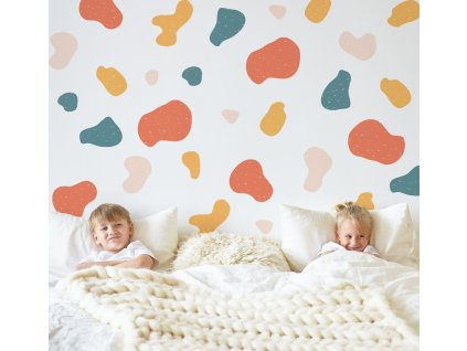 Nálepka na zdi. Abstraktní tvary (13)