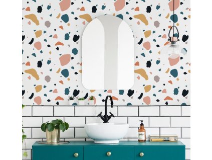 Nálepka na zdi. Abstraktní tvary (14)