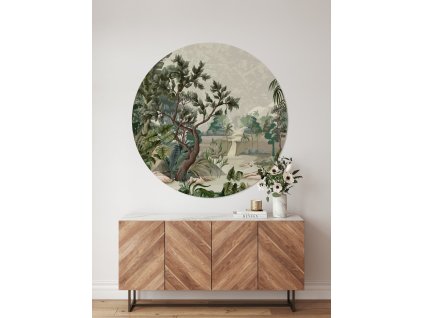 Boho Circle Sticker na zdi. Geometrické dekorace stěny (2)