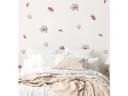 Magnólia nálepky na stenu. Kvetinové