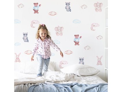 Medveď Nálepky na stenu. Detská izba dekorácie (3)