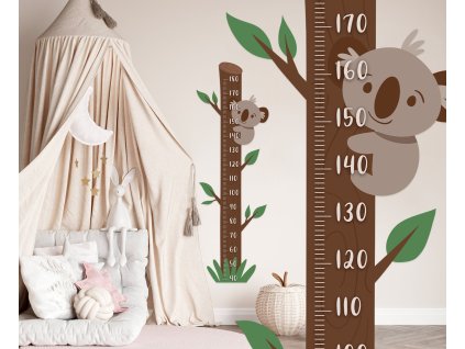 Nálepka na zeď. Koala Tree Jungle pro děti