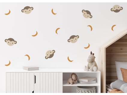 Safari zvieratá nálepky na stenu. Divoké zvieratá (3)