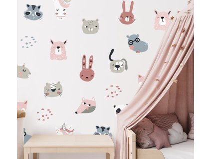Nálepky na stenu zvierat. Detskej izby (2)