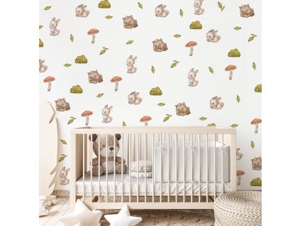 Králičí nálepky. Zábavní králíci (4)