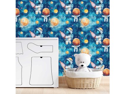 Odnímateľná detská tapeta – roztomilá маľба (Material Textil)