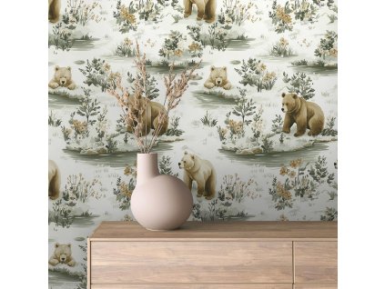 Moderná detská tapeta (Material Textil)