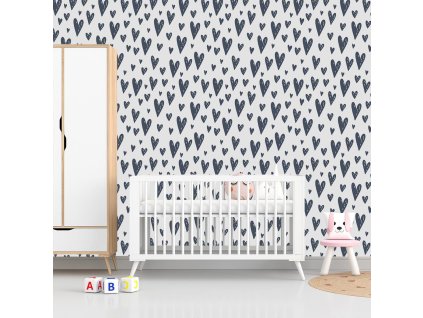 Neutrálna detská tapeta – minimalistická dekorácia (Material Textil)