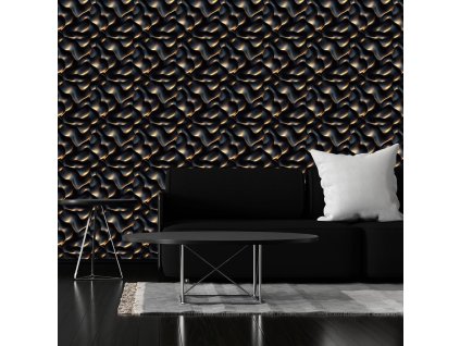 Moderná 3D nástenná tapeta do obývačky – akcentná stena (Material Textil)