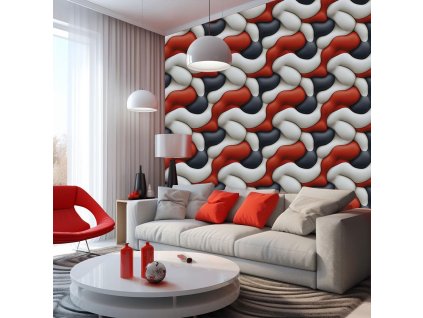 Abstraktná 3D tapeta (Material Textil)