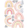 Dúhová nálepka na stenu. Pastelové dúhy
