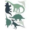 Dinosaurs nálepky na zdi. Green Dinosaurs (3)