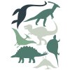 Dinosaurs nálepky na zdi. Green Dinosaurs (3)