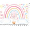 Duhová nálepka na zdi. Personalizovaný