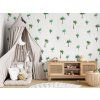 6364 2 nalepka na stenu tropical palm tropical leaves
