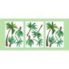 6364 5 nalepka na stenu tropical palm tropical leaves