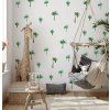 6364 nalepka na stenu tropical palm tropical leaves