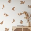 Boho nálepky na zdi. Abstraktní ptáci
