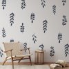 Boho Nálepky na stenu. Abstraktné listy