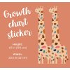 Nálepka na zeď s růstovým diagramem. Snadné loupání a lepení (6)