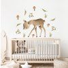 6511 nalepka na stenu forest doe forest animal pre deti