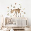 Nálepka na stenu Forest Doe. Forest animal pre deti