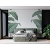 Tropické listy Nálepka na stenu. Obrovské listy