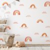 Boho nálepky na zdi. Abstraktní duha, mraky, deštníky (1)