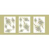 Boho Nálepky na stenu. Abstraktné listy (3)
