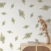 Boho nálepky na zdi. Abstraktní listy (3)