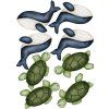 6739 1 nalepky na stenu ocean animals roztomile ocean animals