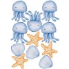 Nálepky na stenu Ocean Animals. Roztomilé Ocean Animals