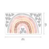Duhová nálepka na zdi. Akvarel duha