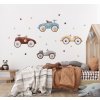 Obrovská sada nálepiek na stenu. Cars & stars farebné abstraktné