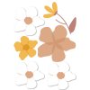 Květinové nálepky na zeď. Pastel Flowers (30)