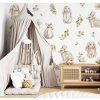 6844 1 obrovska sada samolepiek na stenu rabbit bunny farebne abstraktne