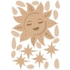 Boho Nálepky na stenu. Abstraktné slnko