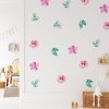 Květinové nálepky na zeď. Barevná květina (9)