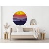 Nálepka na stenu BOHO Circle. Farebná kruhová