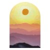 Boho Arc Wall Sticker. Boho Arch of the Sunrise (2)