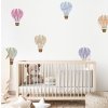 Nálepka na zeď Balons. Růžové balony