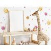 7078 2 suns nalepky na stenu abstraktne suns