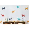Nálepky na zdi zvířat. Čenich