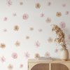 Květinové nálepky na zeď. Ve stylu Boho (4)