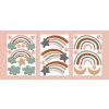 Boho nálepky na zdi. Abstraktní duha, mraky, hvězdy (2)