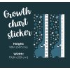 Nálepka na stenu s rastovým diagramom. Jednoduché odlepenie a nalepenie (8)
